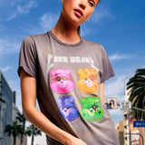 Lauren Moshi Wolf Rock Care Bears Tee T-Shirt by Lauren Moshi as seen on celebrities