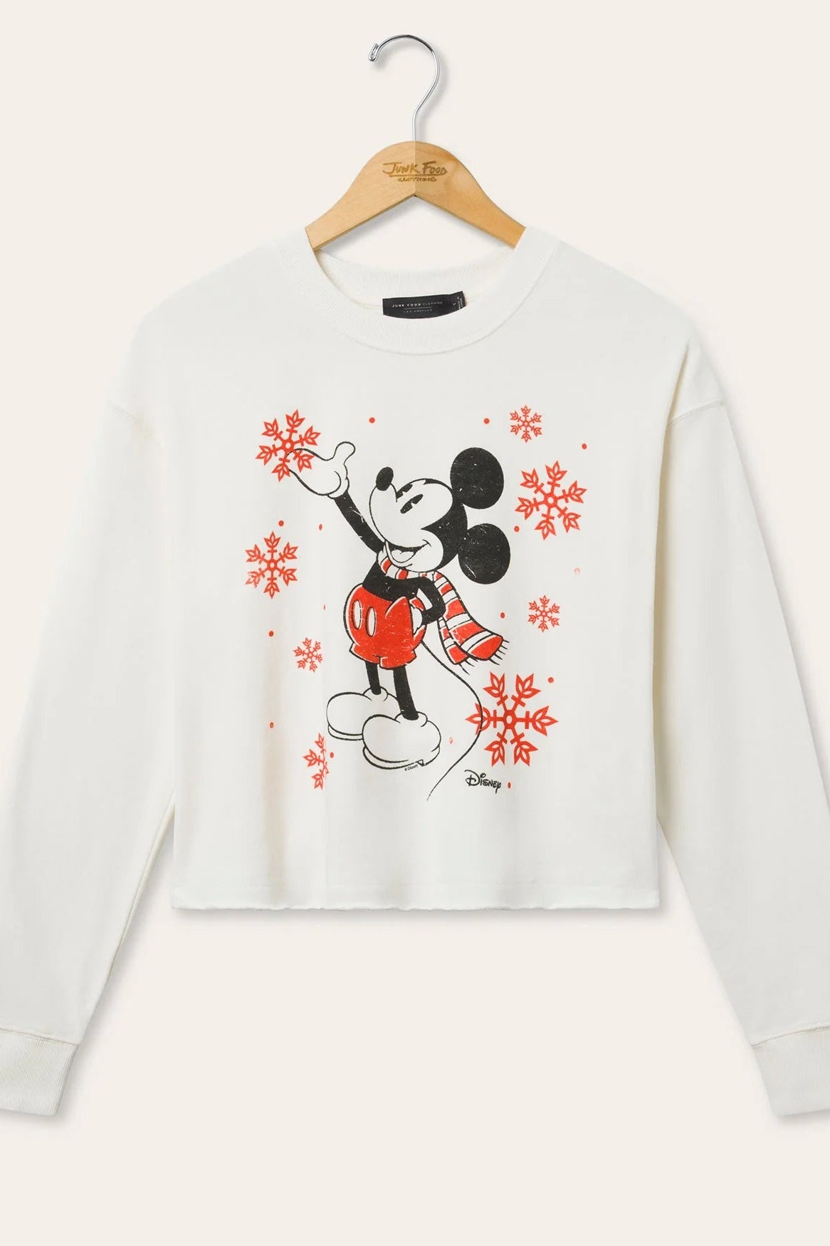JUNKFOOD Disney Mickey Snowflake Christmas Jumper