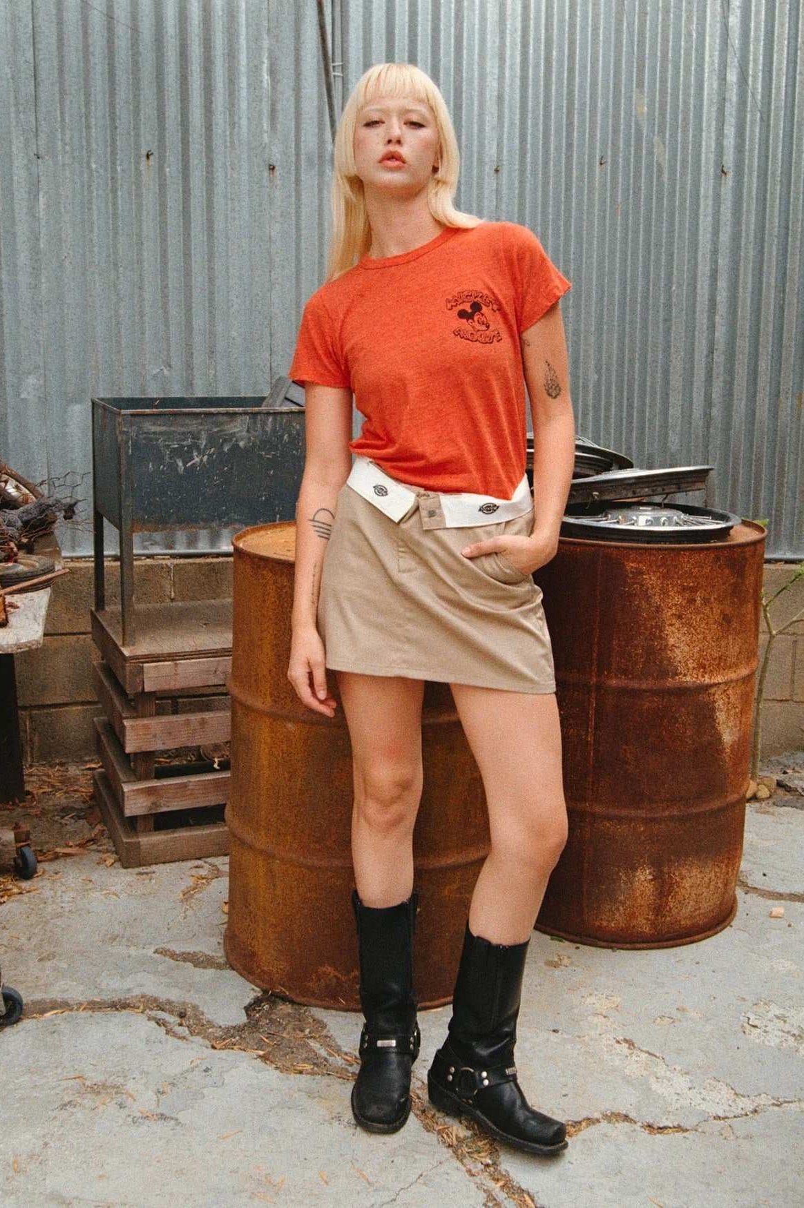 Junk Food Disney Mickey & Minnie Hot Rod Original Tee T-Shirt by Junk Food as seen on celebrities