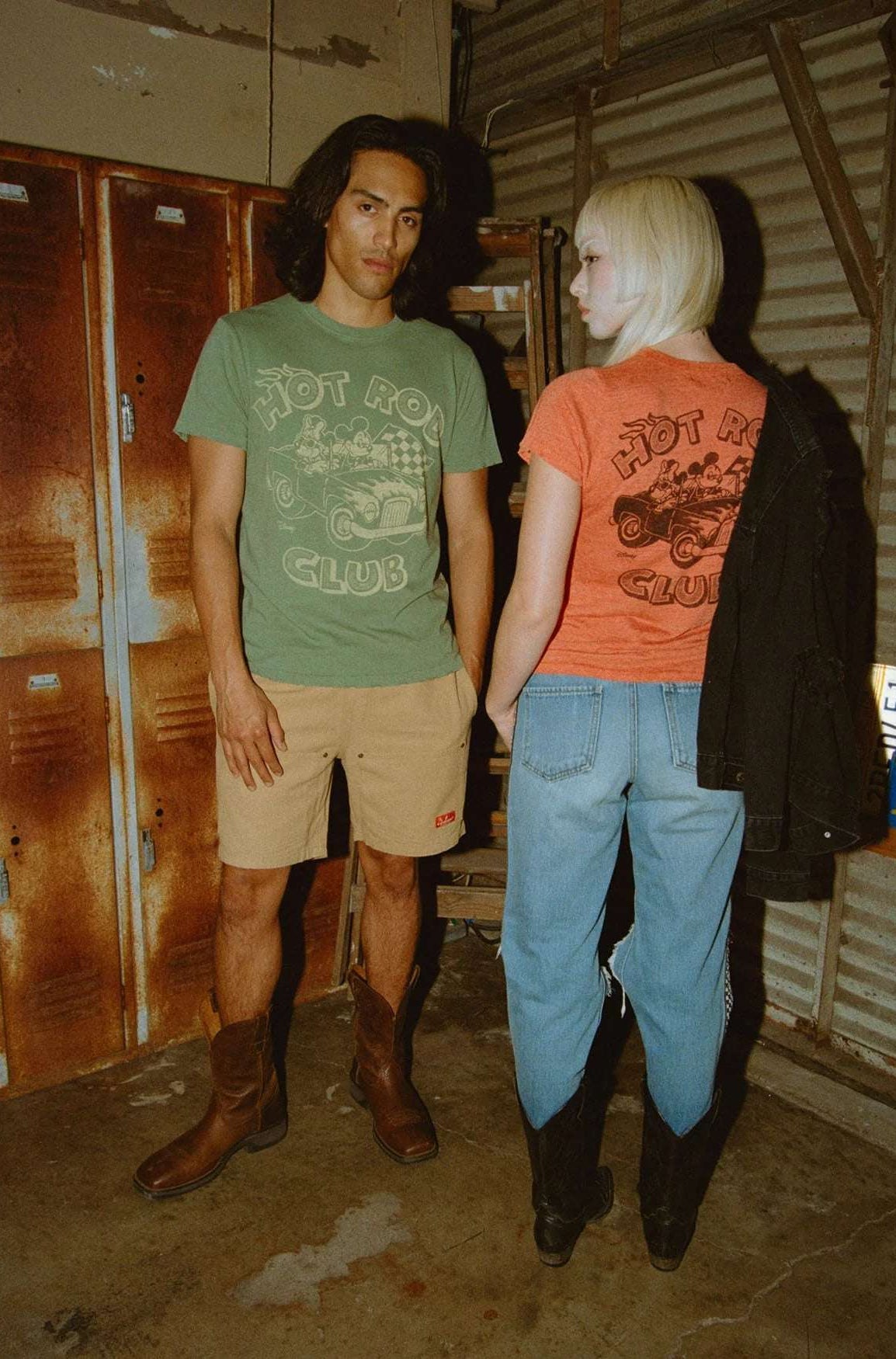 Junk Food Disney Mickey & Minnie Hot Rod Original Tee T-Shirt by Junk Food as seen on celebrities