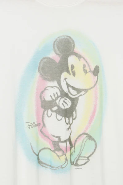 Junk Food Mickey Old School Spray Paint Vintage Tee T-Shirt by Junk Food as seen on celebrities