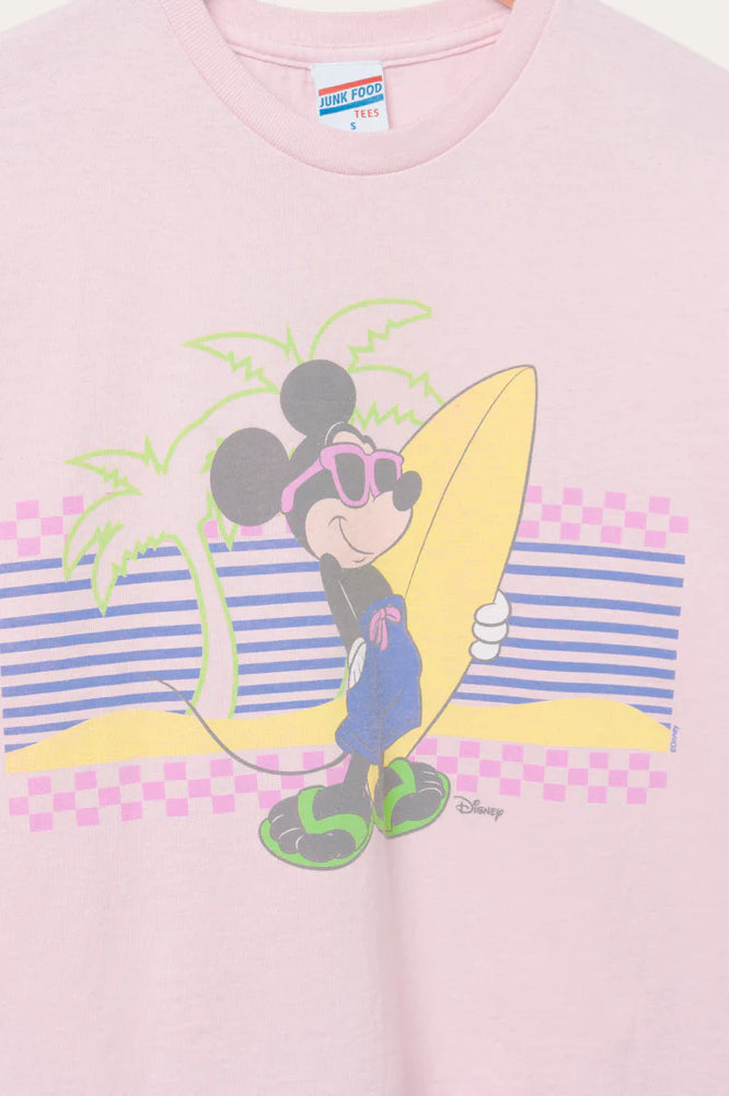 Junk Food Mickey Surf Flea Market Crop Top T-Shirt by Junk Food as seen on celebrities