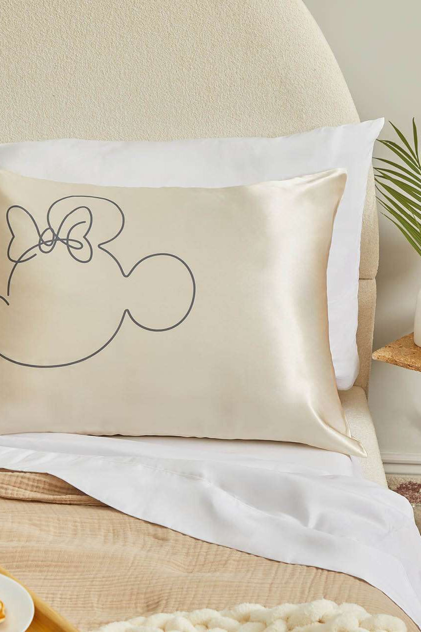Kitsch & Mickey and Minnie Satin Pillowcase Standard Mrs Mouse Pillow by Kitsch as seen on celebrities