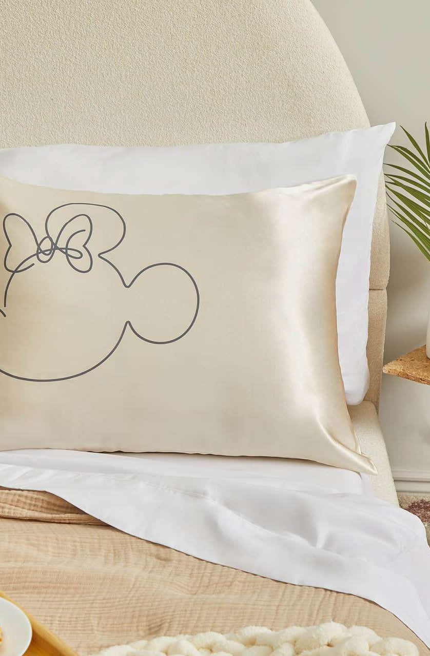 Kitsch & Mickey and Minnie Satin Pillowcase Standard Mrs Mouse Pillow by Kitsch as seen on celebrities