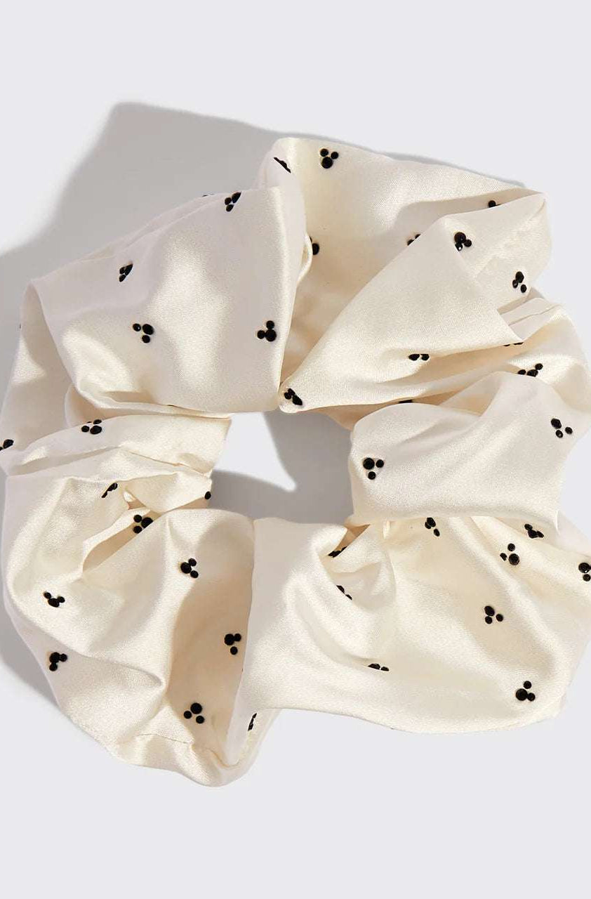 Kitsch & Mickey and Minnie Recycled Fabric Rhinestone Scrunchie Hair Band by Kitsch as seen on celebrities