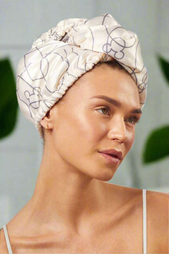 Kitsch & Mickey and Minnie Satin-Wrapped Hair Towel - Mickey Maze Beauty Product by Kitsch as seen on celebrities