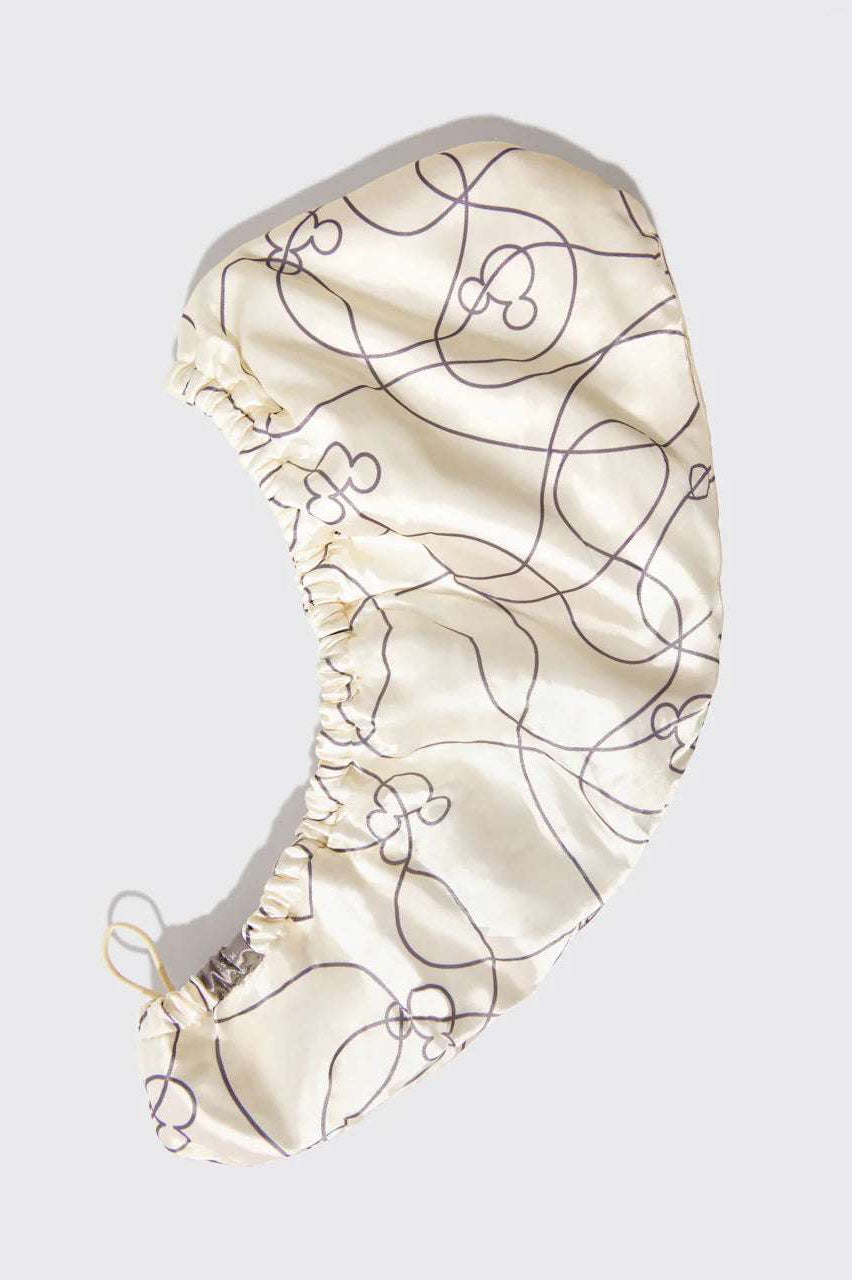 Kitsch & Mickey and Minnie Satin-Wrapped Hair Towel - Mickey Maze Beauty Product by Kitsch as seen on celebrities