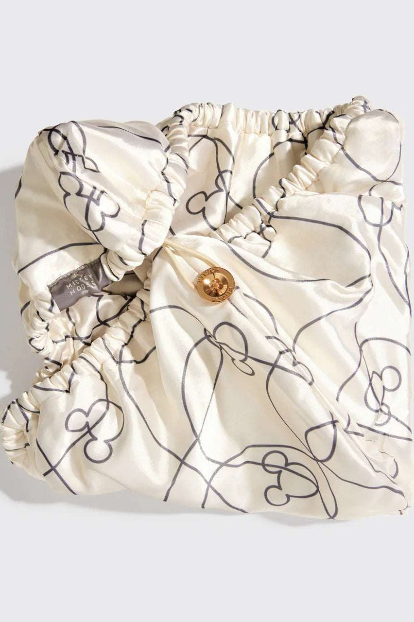 Kitsch & Mickey and Minnie Satin-Wrapped Hair Towel - Mickey Maze Beauty Product by Kitsch as seen on celebrities