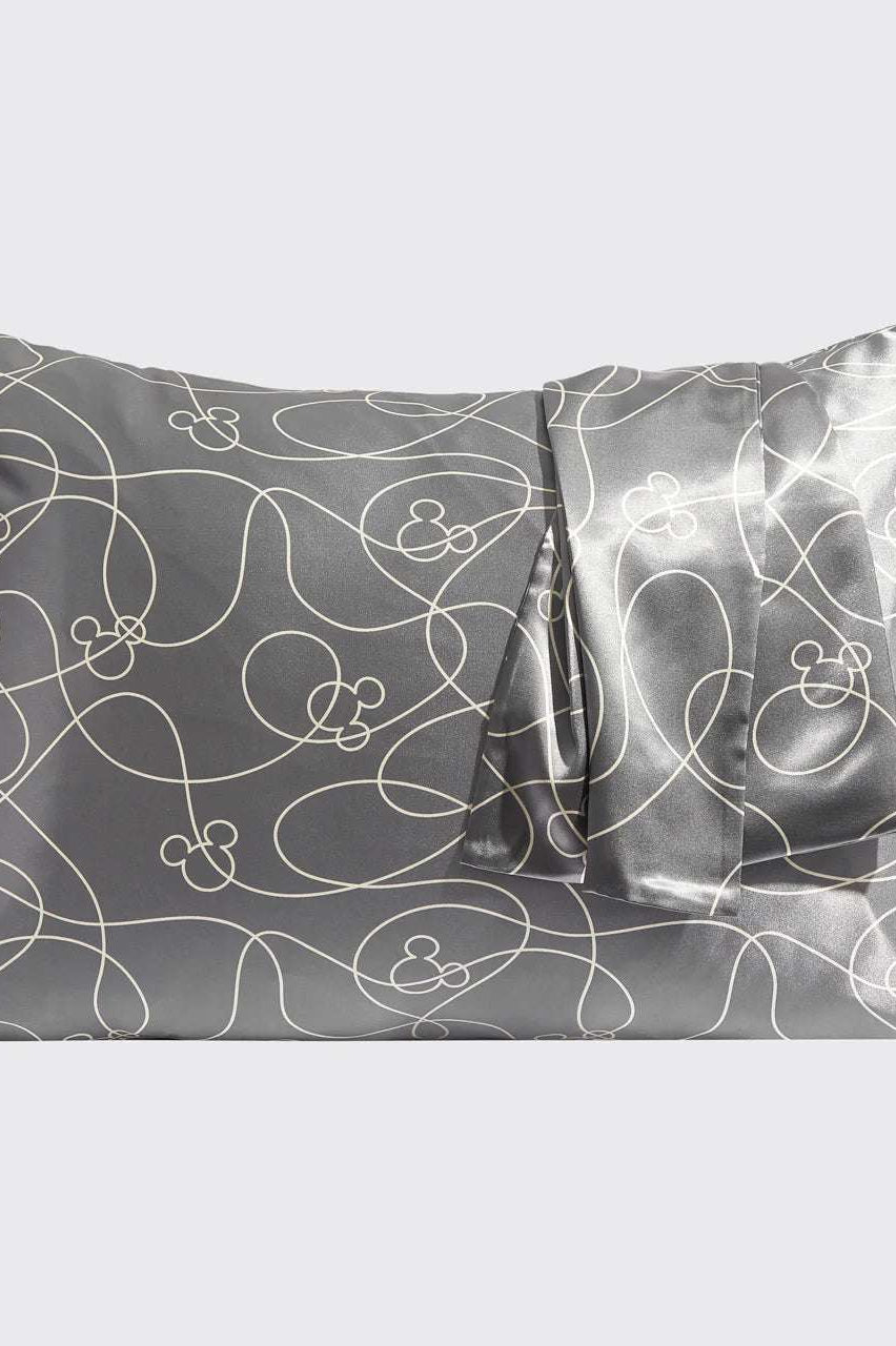 Kitsch & Mickey and Minnie Satin Pillowcase Standard Mickey Maze Pillow by Kitsch as seen on celebrities
