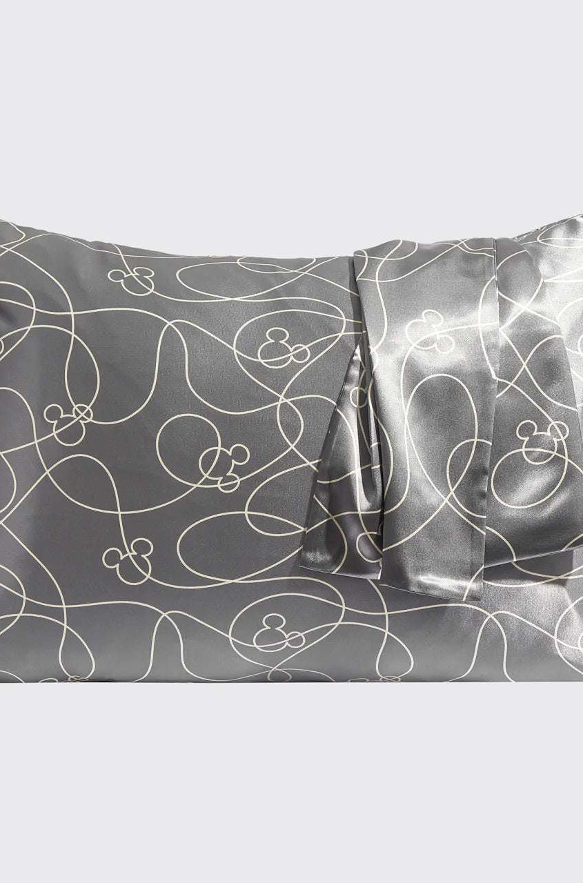 Kitsch & Mickey and Minnie Satin Pillowcase Standard Mickey Maze Pillow by Kitsch as seen on celebrities