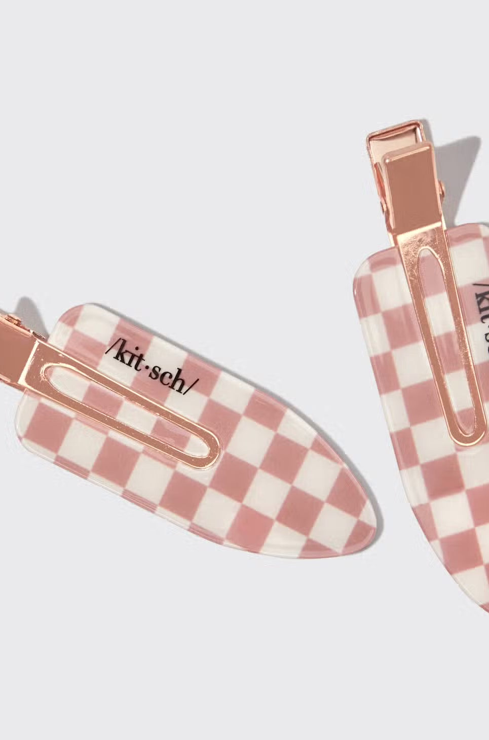 Kitsch Recycled Plastic Xl Creaseless Hair Clips 2pc Set Hair Slides by Kitsch as seen on celebrities