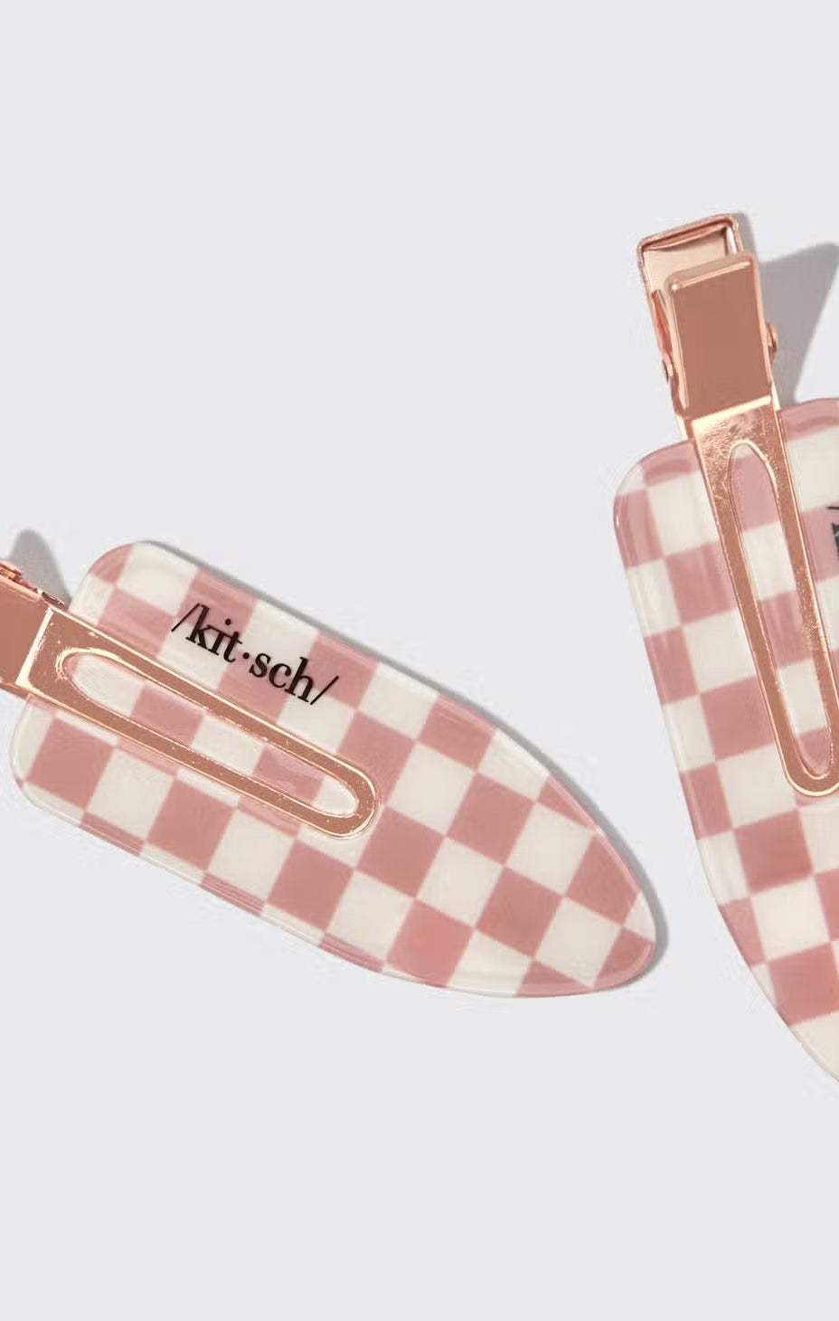 Kitsch Recycled Plastic Xl Creaseless Hair Clips 2pc Set Hair Slides by Kitsch as seen on celebrities