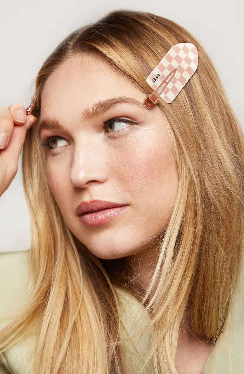 Kitsch Recycled Plastic Xl Creaseless Hair Clips 2pc Set Hair Slides by Kitsch as seen on celebrities