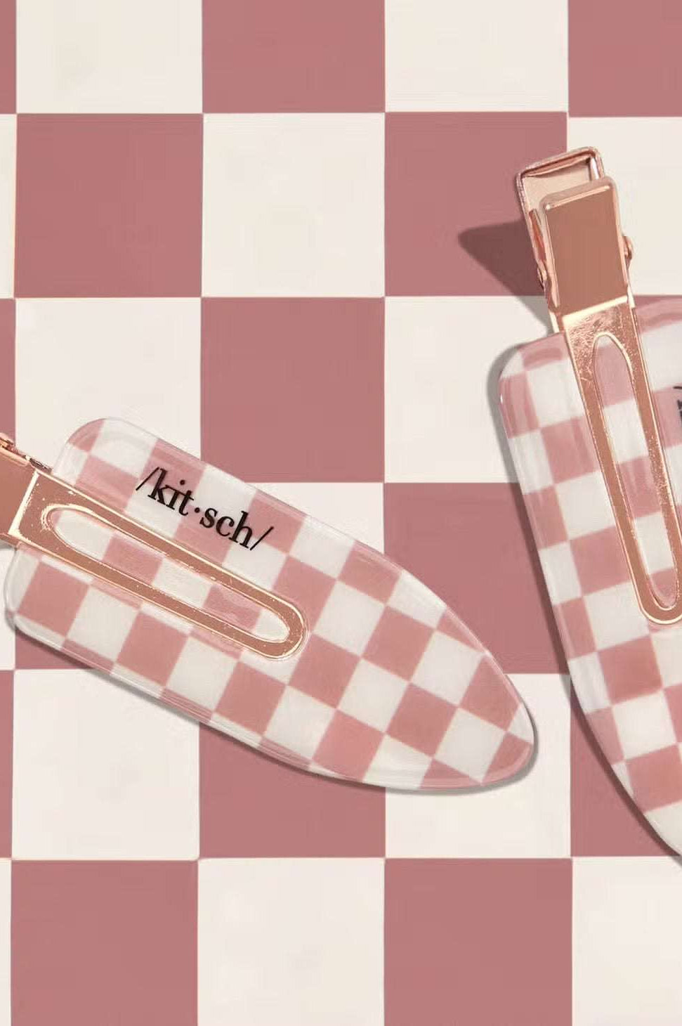 Kitsch Recycled Plastic Xl Creaseless Hair Clips 2pc Set Hair Slides by Kitsch as seen on celebrities