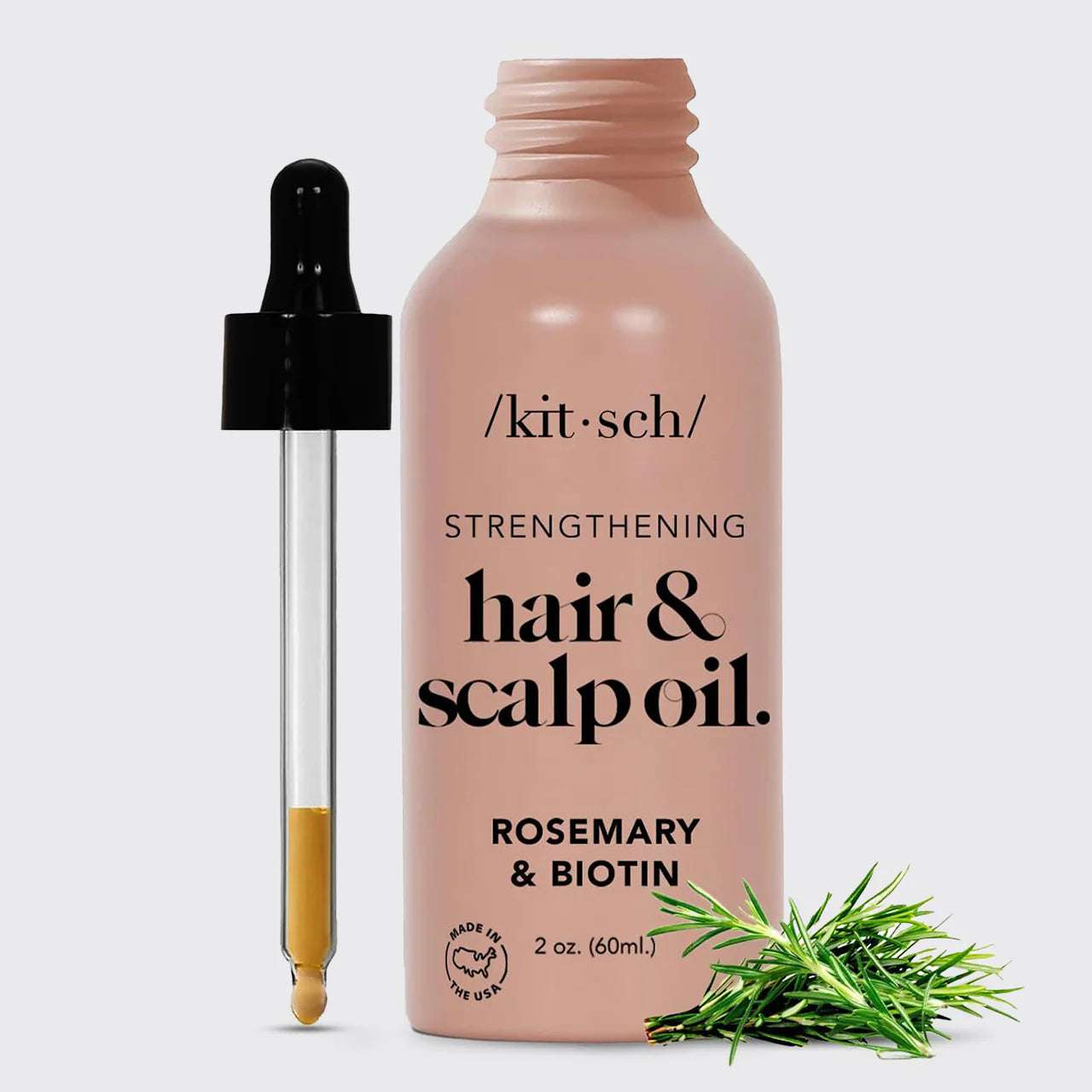 Kitsch Rosemary & Biotin Scalp & Hair Strengthening Oil Hair Conditioner by Kitsch as seen on celebrities