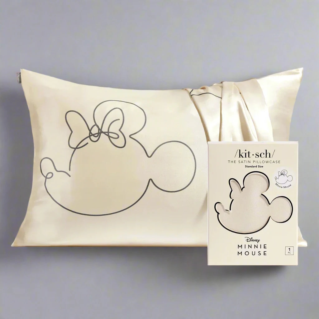 Kitsch & Mickey and Minnie Satin Pillowcase Standard Mrs Mouse Pillow by Kitsch as seen on celebrities
