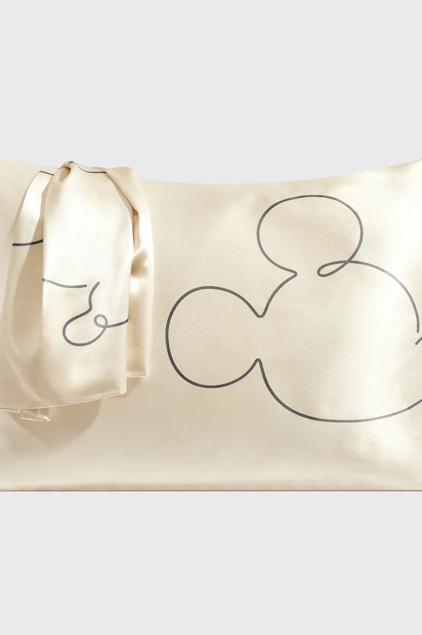 Kitsch & Mickey and Minnie Satin Pillowcase Standard Mr. Mouse Pillow by Kitsch as seen on celebrities