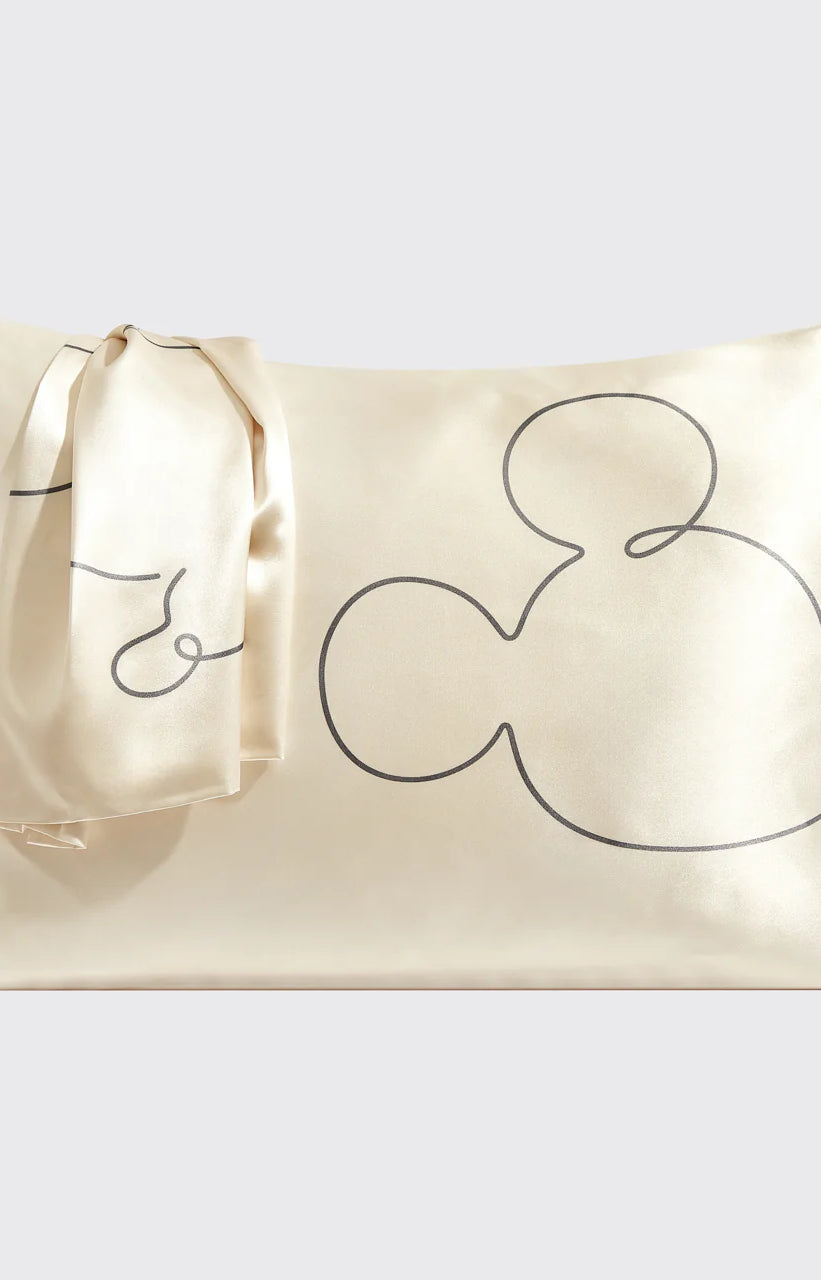 Kitsch & Mickey and Minnie Satin Pillowcase Standard Mr. Mouse Pillow by Kitsch as seen on celebrities