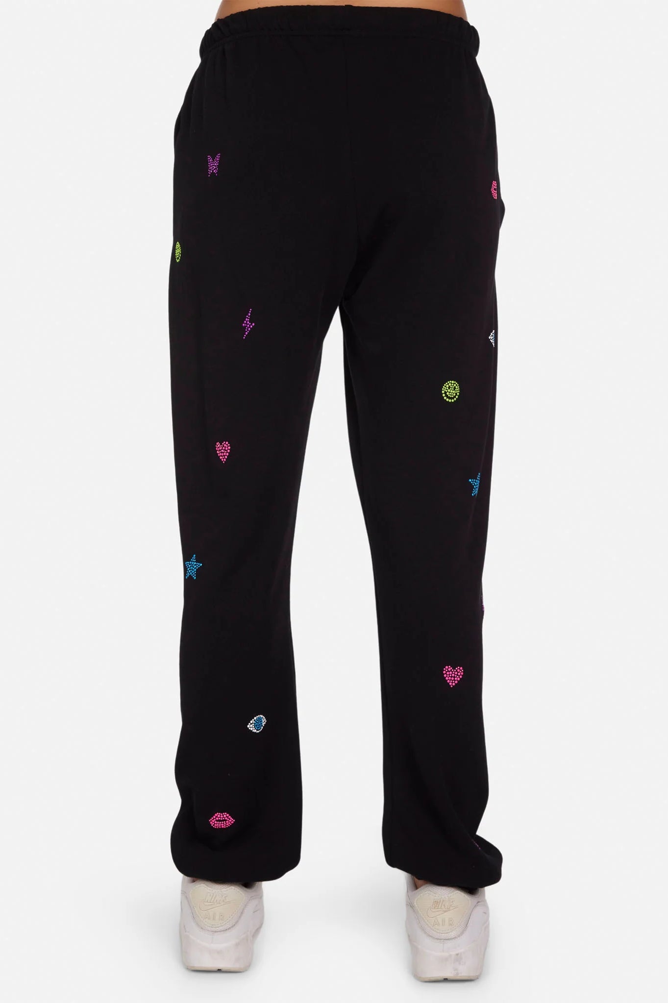 Lauren Moshi Chantria Neon Stud Elements Sweatpants Sweatpants by Lauren Moshi as seen on celebrities