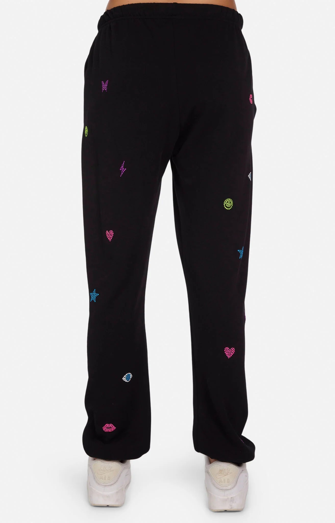 Lauren Moshi Chantria Neon Stud Elements Sweatpants Sweatpants by Lauren Moshi as seen on celebrities