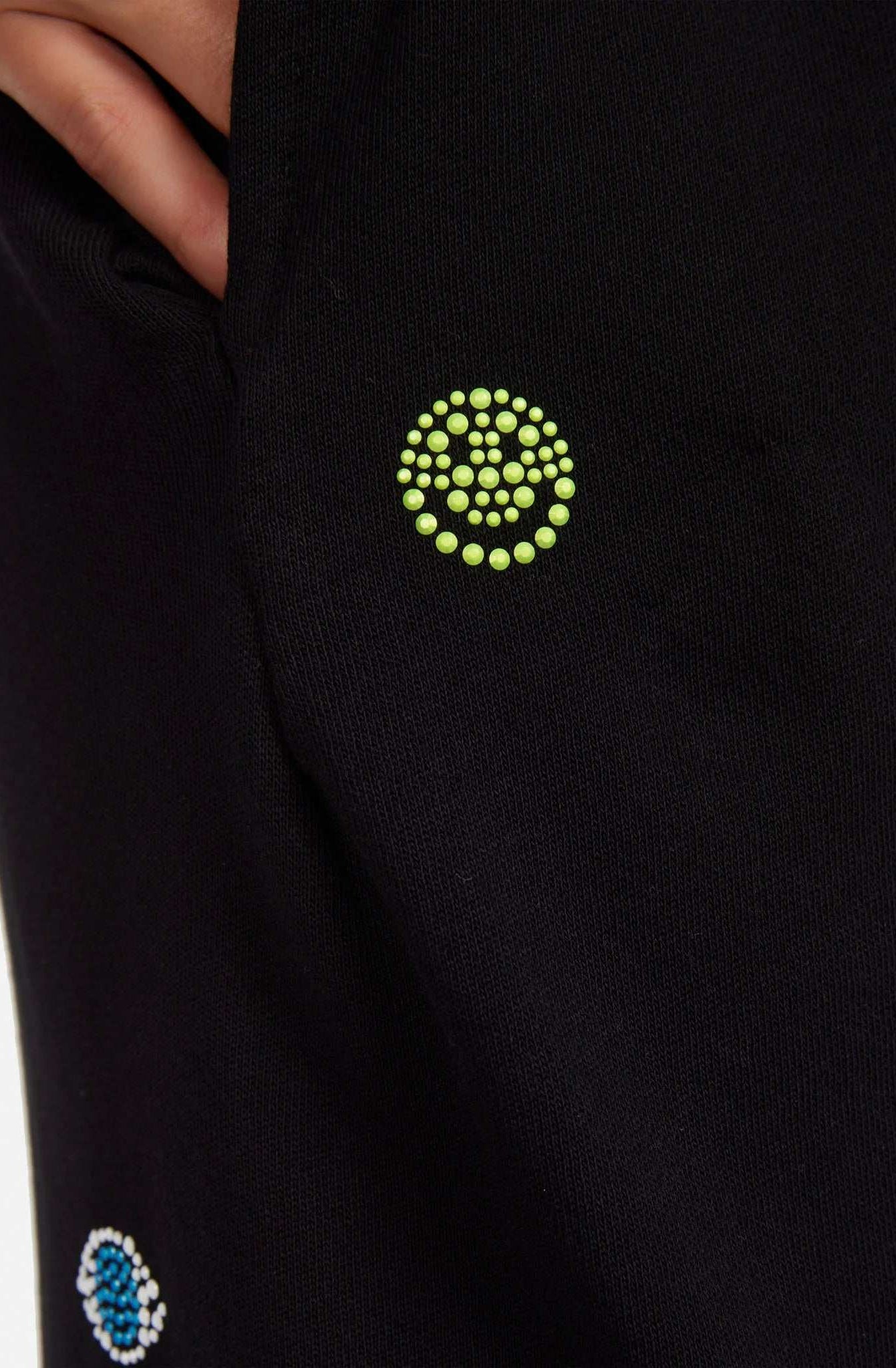 Lauren Moshi Chantria Neon Stud Elements Sweatpants Sweatpants by Lauren Moshi as seen on celebrities