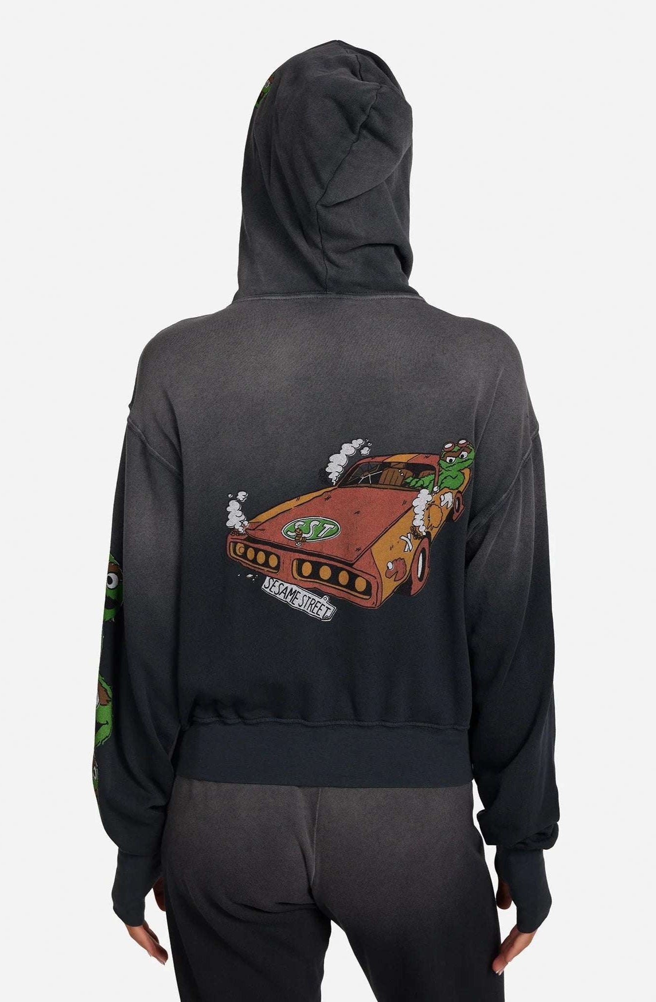 Lauren Moshi Hezly The Grouch Racing Zipper Hoodie Hoodie by Lauren Moshi as seen on celebrities