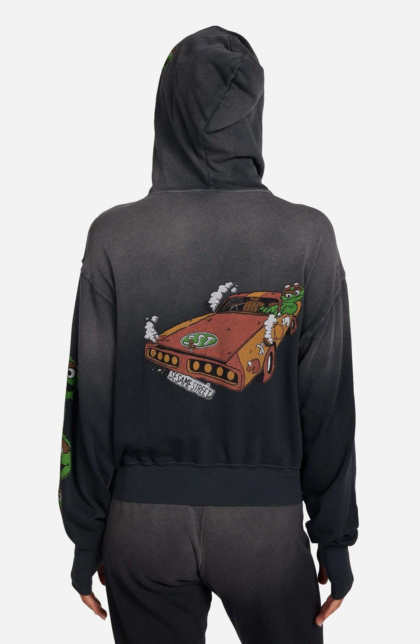 Lauren Moshi Hezly The Grouch Racing Zipper Hoodie Hoodie by Lauren Moshi as seen on celebrities