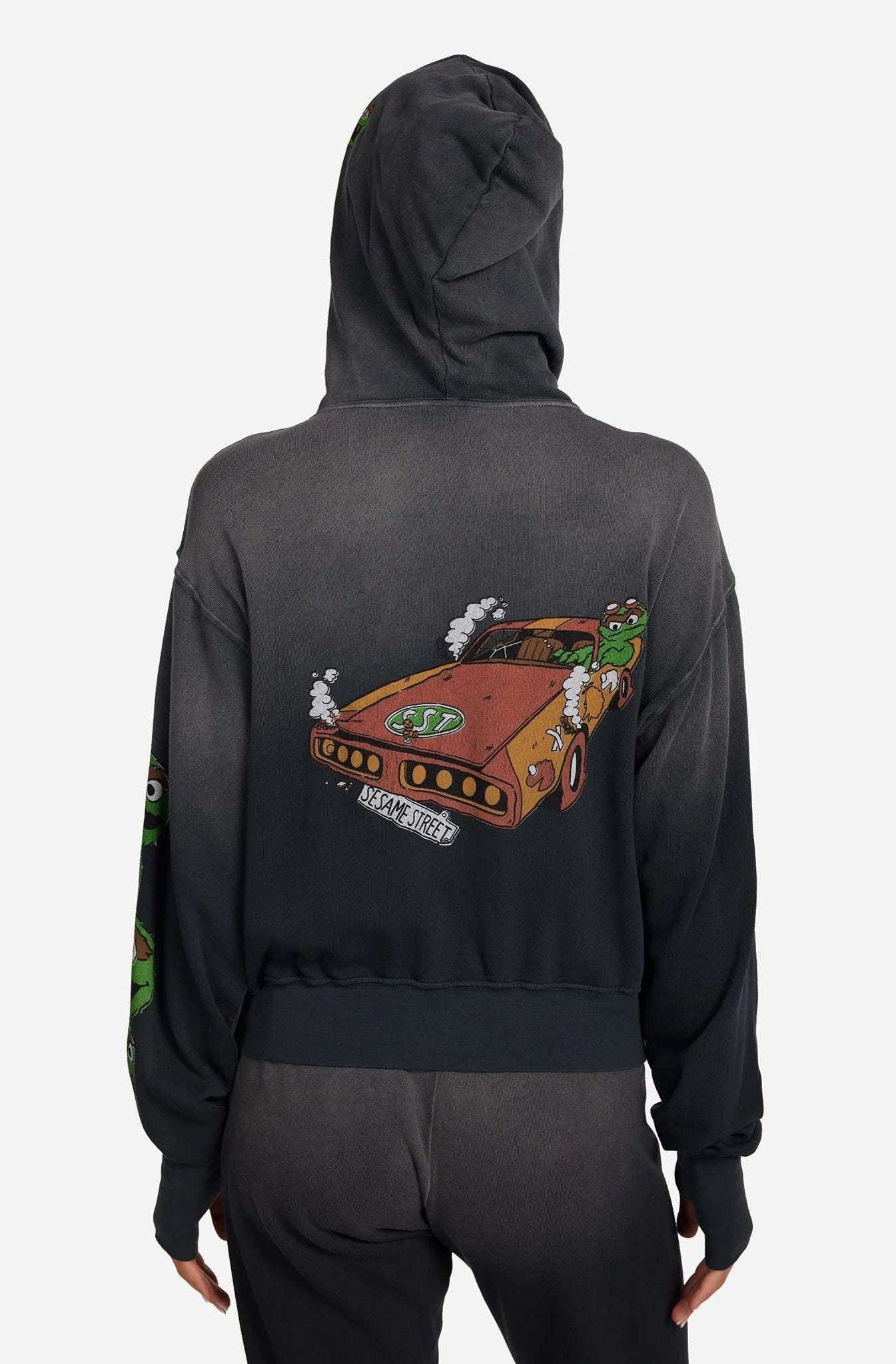 Lauren Moshi Hezly The Grouch Racing Zipper Hoodie Hoodie by Lauren Moshi as seen on celebrities