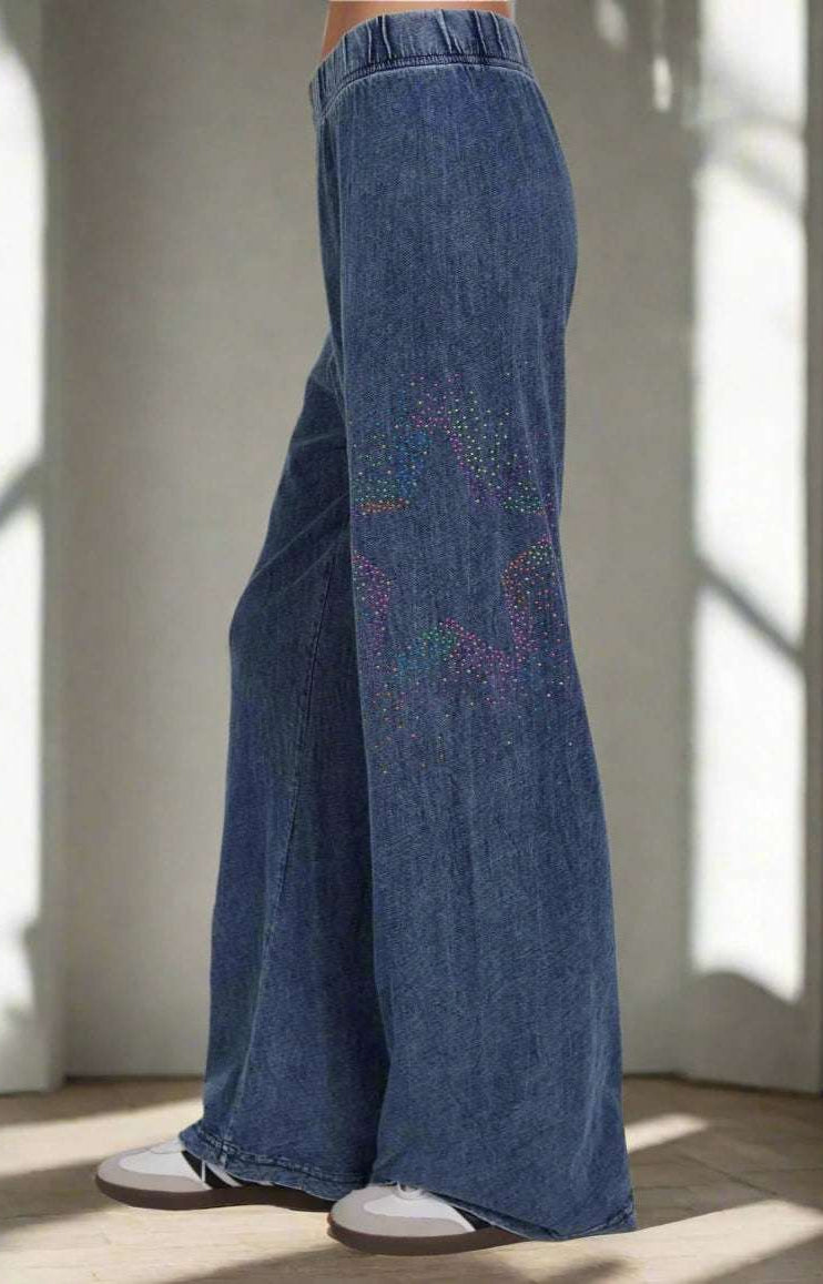 Lauren Moshi Martina Neon Stud Starburst Trousers Joggers by Lauren Moshi as seen on celebrities