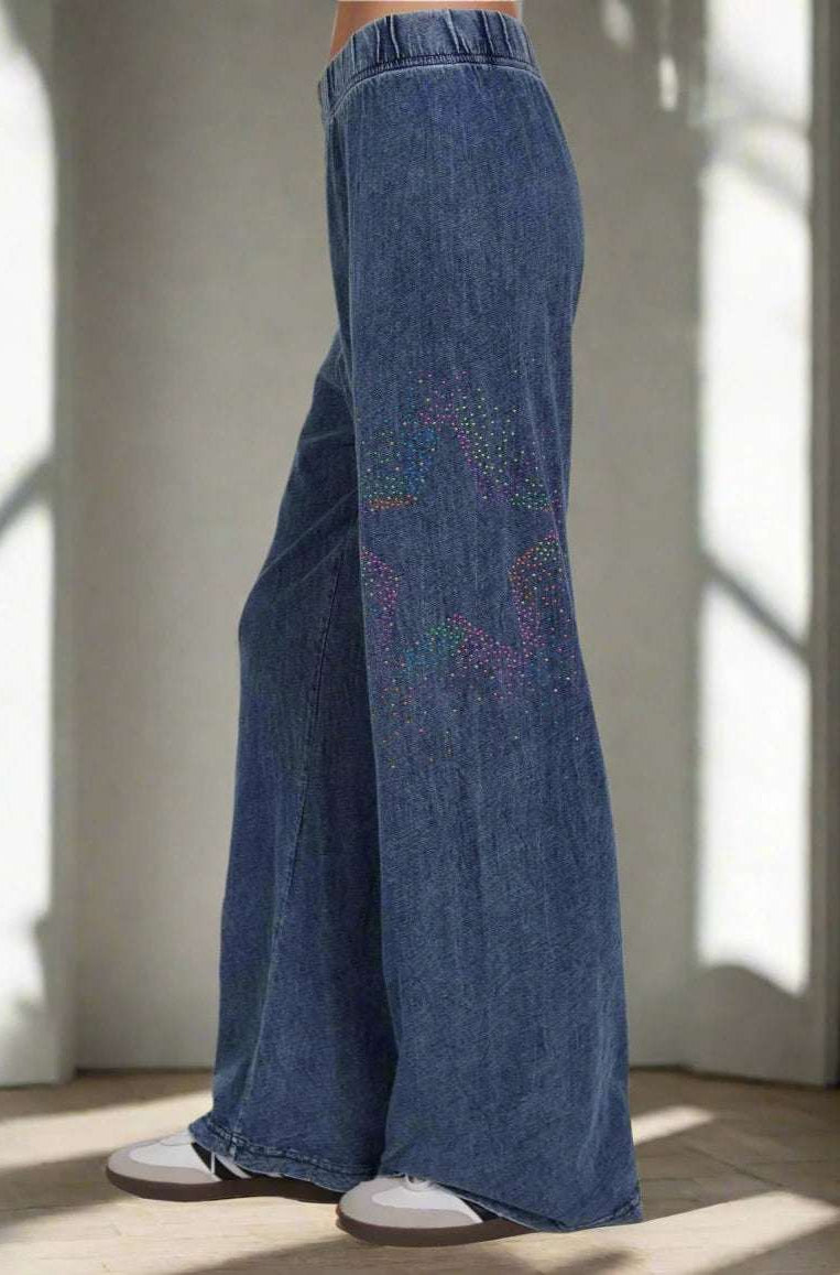 Lauren Moshi Martina Neon Stud Starburst Trousers Joggers by Lauren Moshi as seen on celebrities