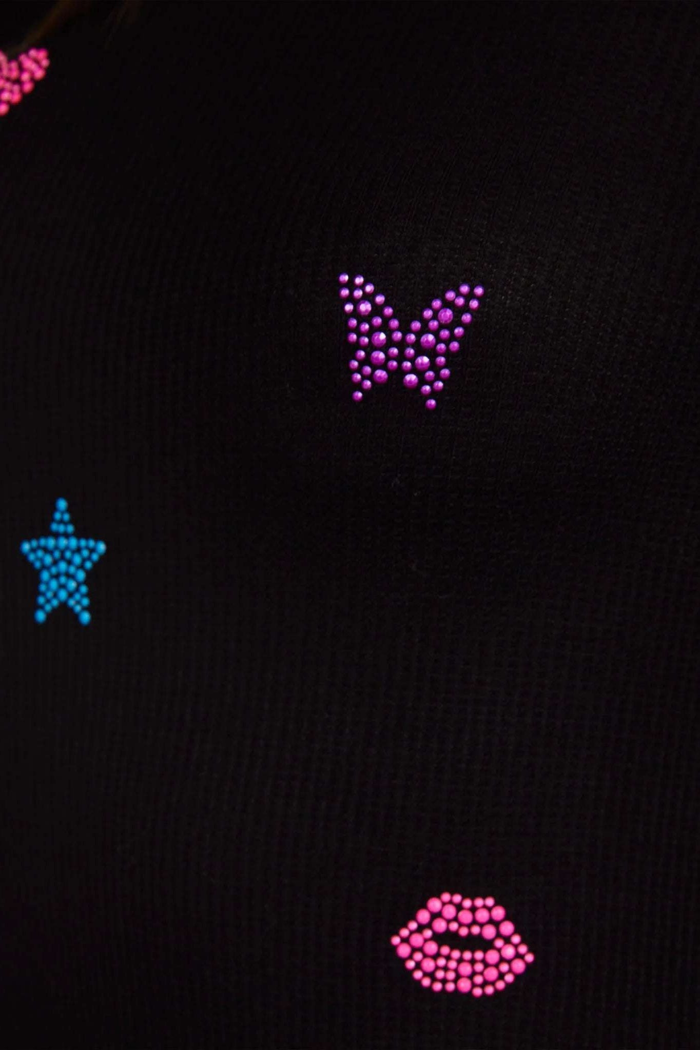 Lauren Moshi McKinley Neon Stud Elements Thermal Top Long Sleeved Top by Lauren Moshi as seen on celebrities