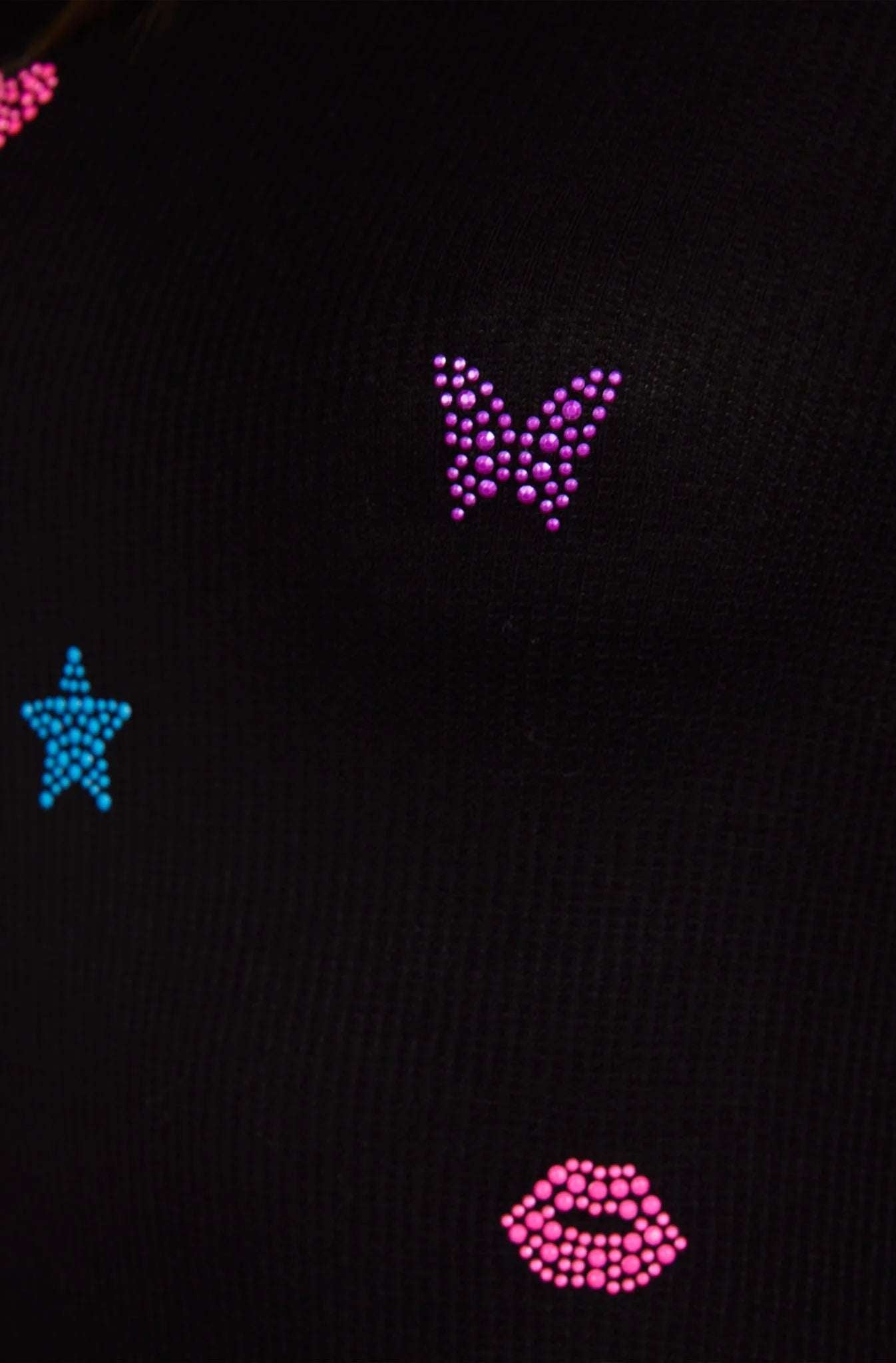 Lauren Moshi McKinley Neon Stud Elements Thermal Top Long Sleeved Top by Lauren Moshi as seen on celebrities