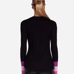 Lauren Moshi Shyla Pink Ombre Lip Top Long Sleeved Top by Lauren Moshi as seen on celebrities
