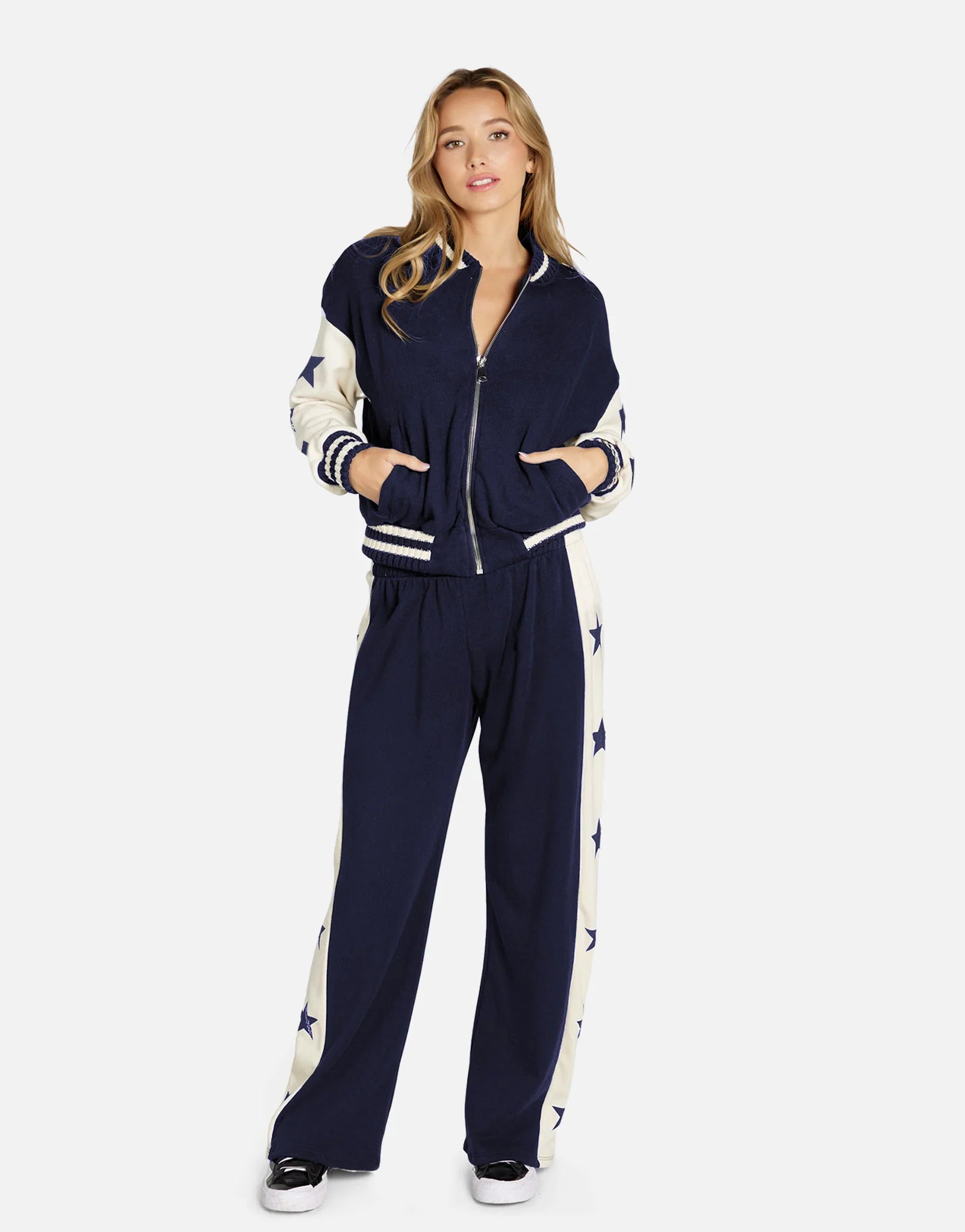 Lauren Moshi Tawny Stars Wide Leg Pants Sweatpants by Lauren Moshi as seen on celebrities