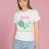 Lauren Moshi Ursula Barbie Pickleball Tee T-Shirt by Lauren Moshi as seen on celebrities