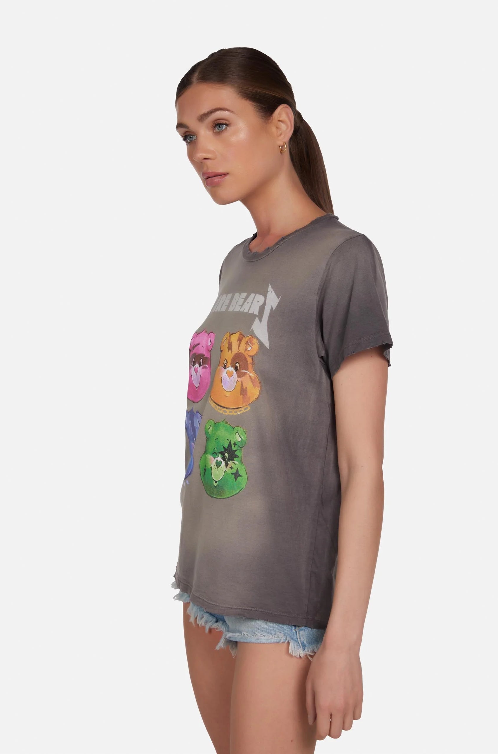 Lauren Moshi Wolf Rock Care Bears Tee T-Shirt by Lauren Moshi as seen on celebrities