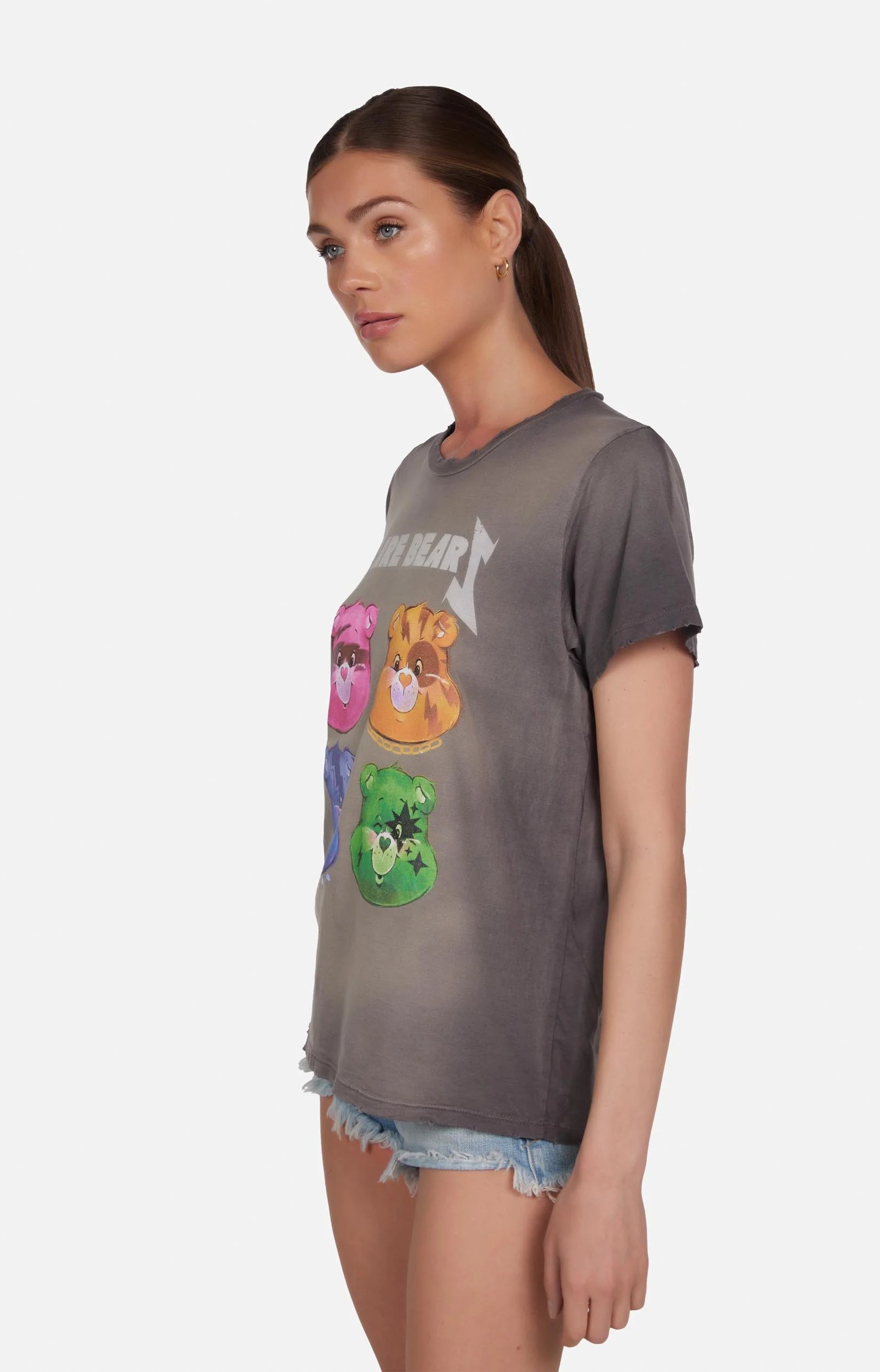 Lauren Moshi Wolf Rock Care Bears Tee T-Shirt by Lauren Moshi as seen on celebrities