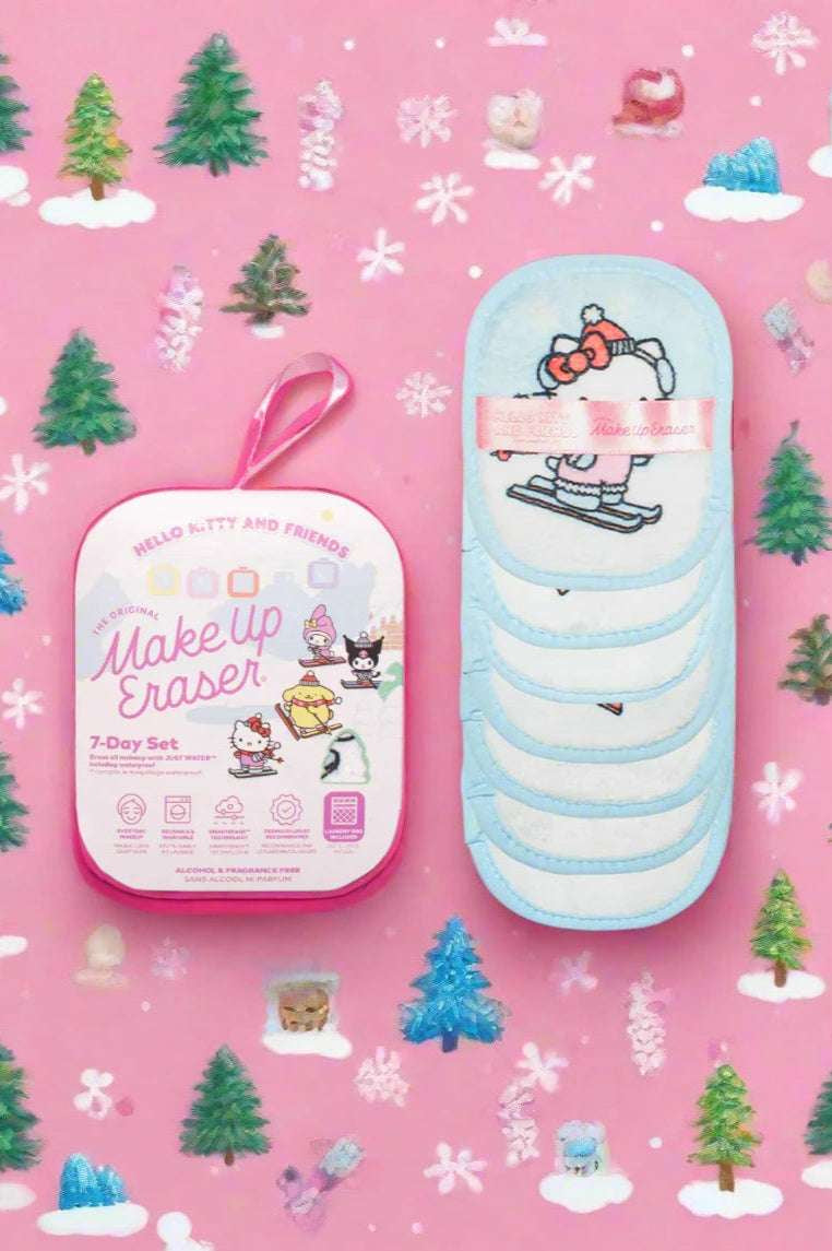Makeup Eraser Hello Kitty & Friends Aspen Vacation 7-Day Set © Sanrio Beauty Product by Makeup Eraser as seen on celebrities