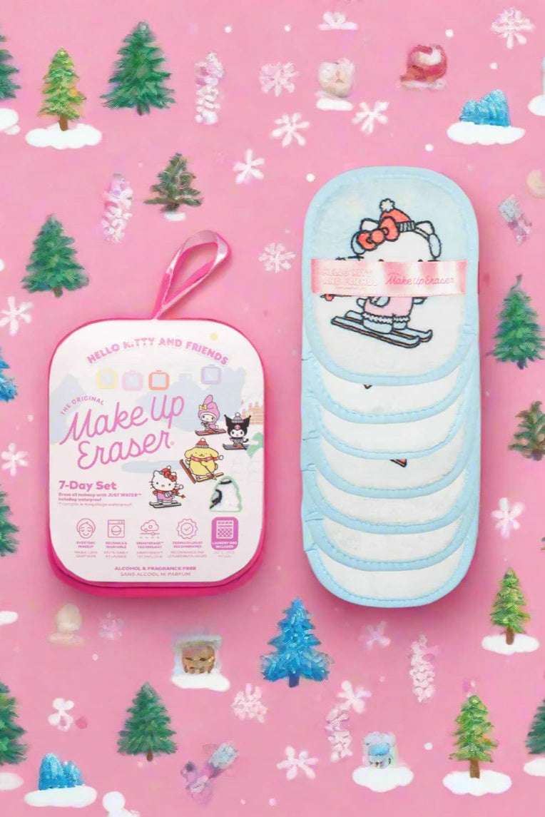 Makeup Eraser Hello Kitty & Friends Aspen Vacation 7-Day Set © Sanrio Beauty Product by Makeup Eraser as seen on celebrities