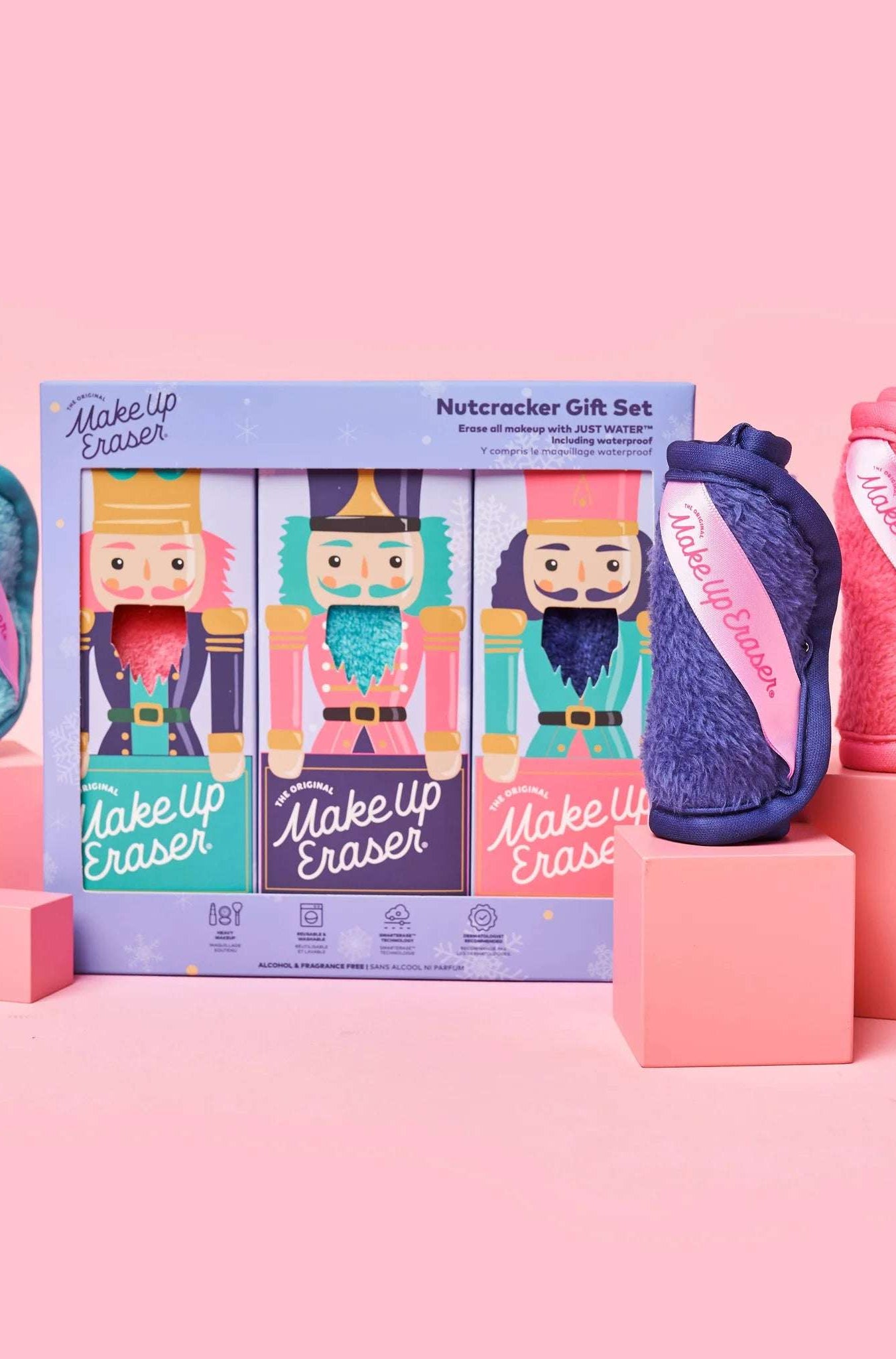 Makeup Eraser Nutcracker 3pc Mini PRO Holiday Set Beauty Product by Makeup Eraser as seen on celebrities