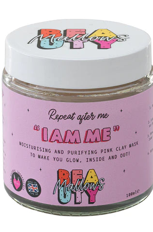 Mallows Beauty Hyaluronic Acid Pink Clay Face Mask Beauty Kit by Mallows Beauty as seen on celebrities