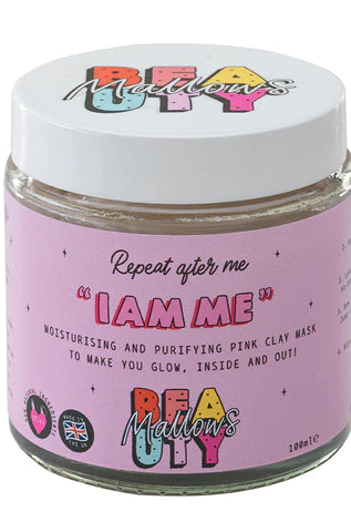 Mallows Beauty Hyaluronic Acid Pink Clay Face Mask Beauty Kit by Mallows Beauty as seen on celebrities