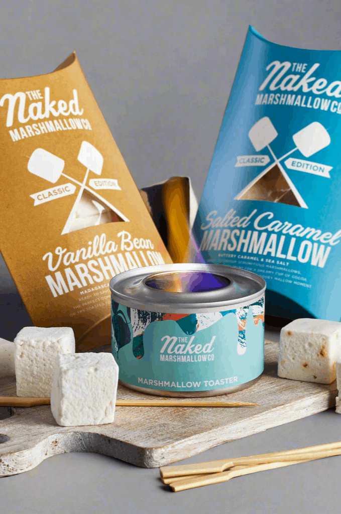 Marshmallow Toasting Kit Gifts by Naked Marshmallow as seen on celebrities
