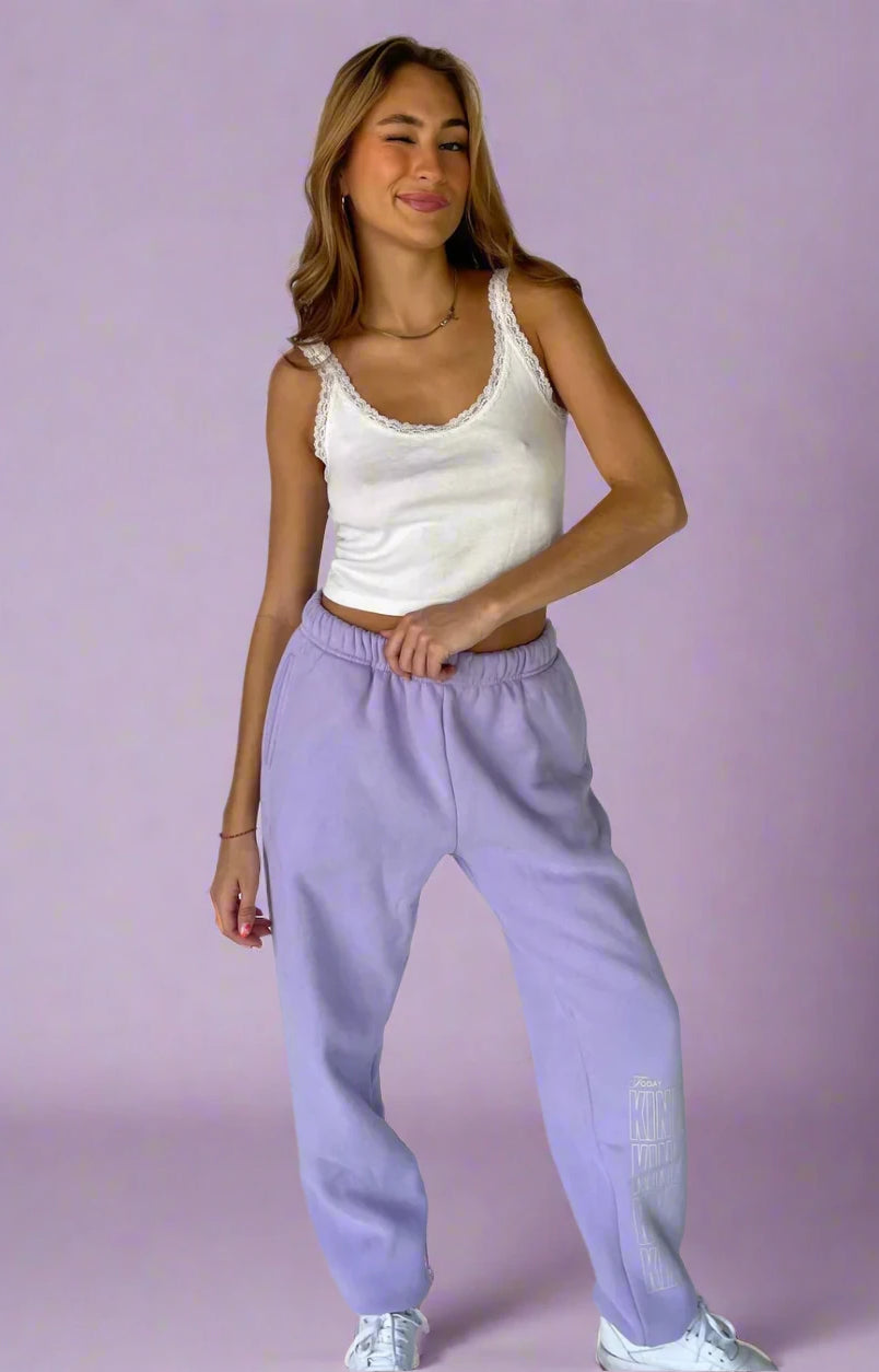 Mayfair Choose Kindness Sweatpants as seen on Catherine Tyldesley Sweatpants by The Mayfair Group as seen on celebrities