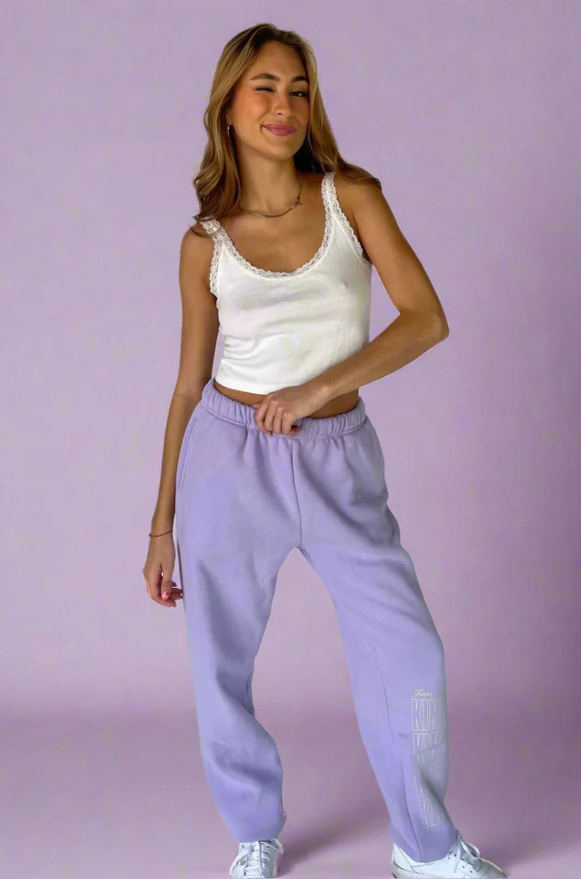 Mayfair Choose Kindness Sweatpants as seen on Catherine Tyldesley Sweatpants by The Mayfair Group as seen on celebrities