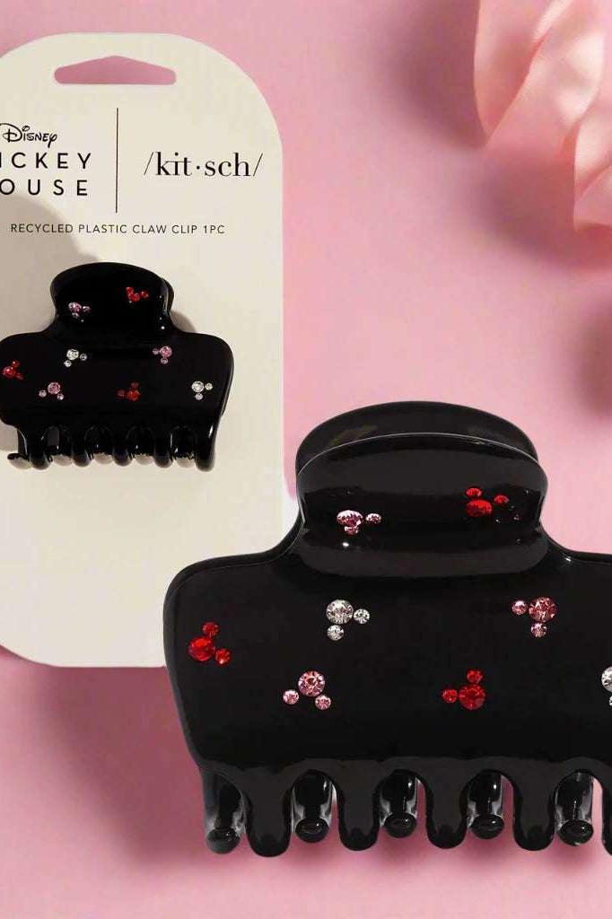 Mickey/Minnie x Kitsch Cloud Clip - Black Hair Band by Kitsch as seen on celebrities