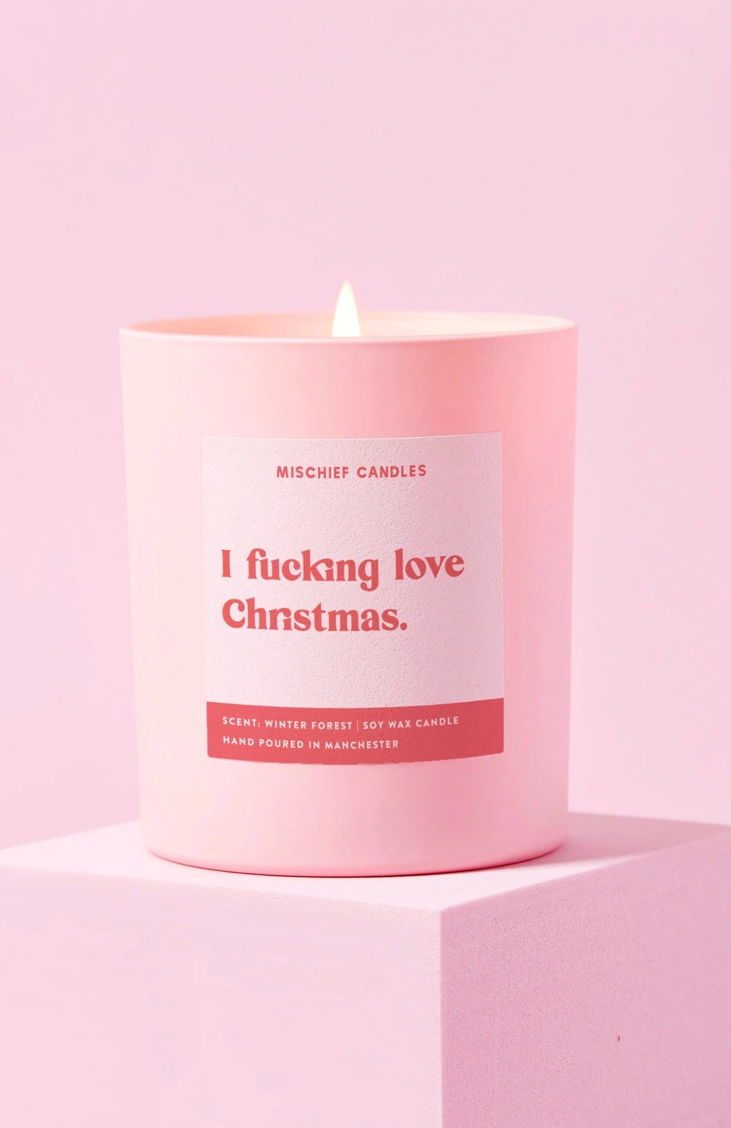 I Fucking Love Christmas Candle
