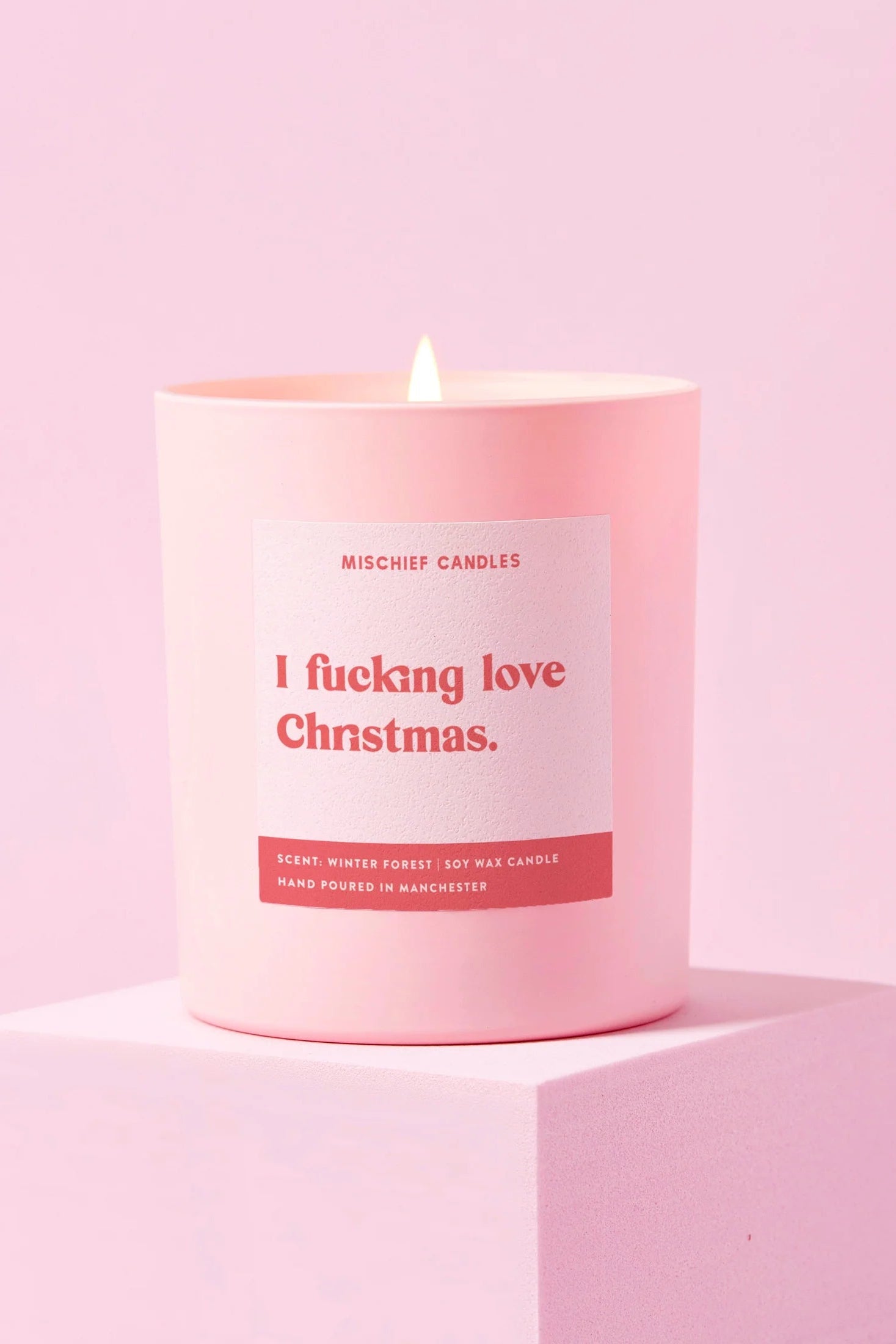 I Fucking Love Christmas Candle