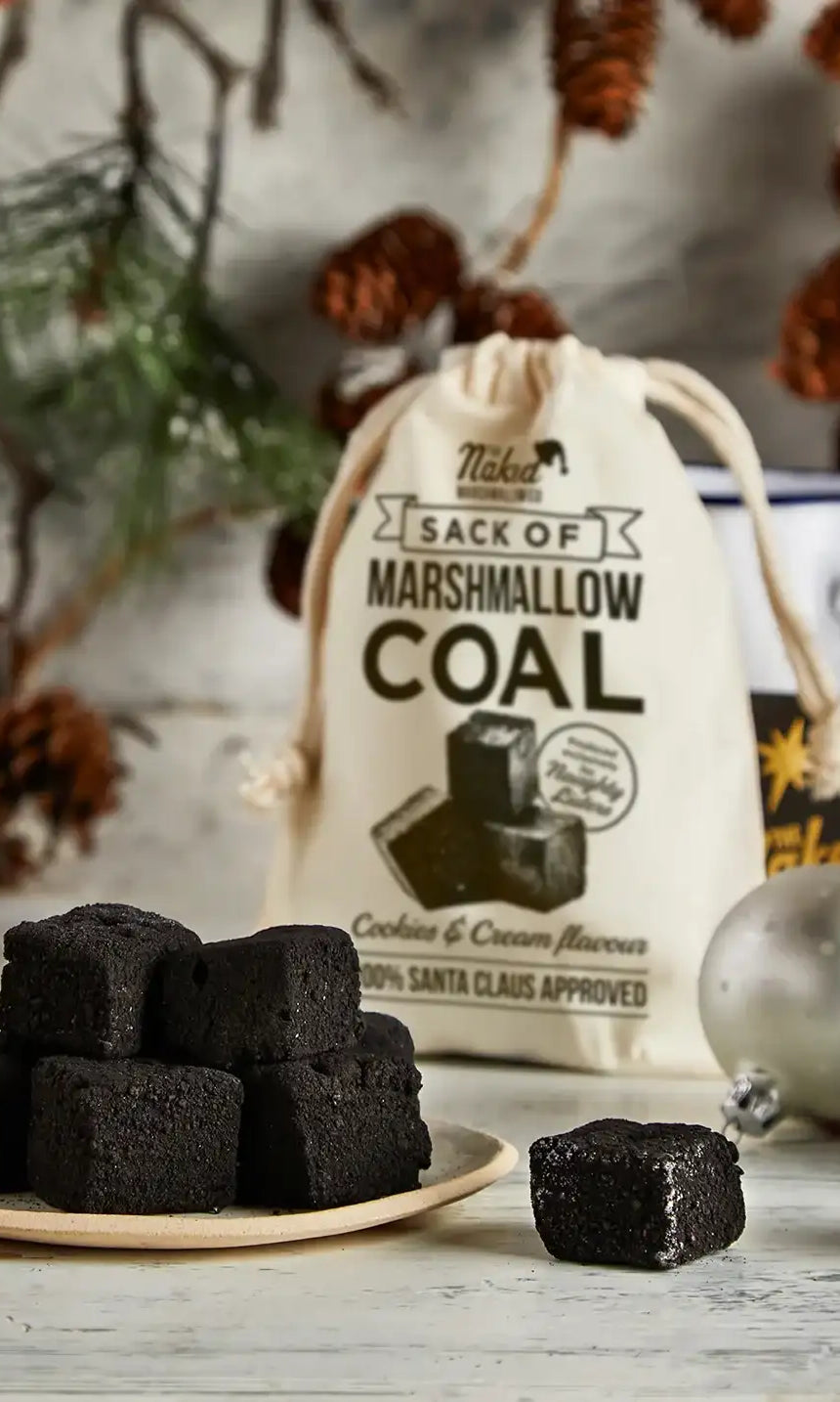 Naked Marshmallow Sack of Gourmet Marshmallow Coal