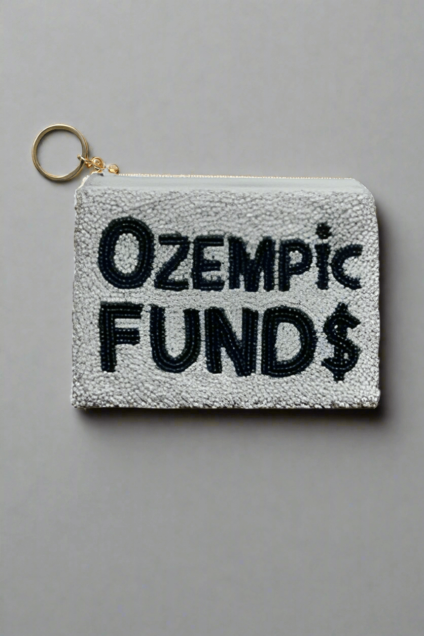 Tiana Designs Hand Beaded Ozempic Funds Coin Purse Purse by Tiana New York as seen on celebrities
